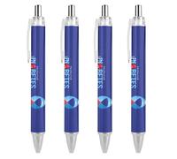 BHHJKK Diabetes Awareness Month Blue Ribbon Retractable Ballpoint Pen Portable Black Ink Ball Pen Work Pens for Office Stationery Supplies Gifts