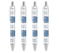 BHHJKK Diabetes Awareness Month Blue Ribbon Retractable Ballpoint Pen Portable Black Ink Ball Pen Work Pens for Office Stationery Supplies Gifts