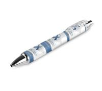BHHJKK Diabetes Awareness Month Blue Ribbon Retractable Ballpoint Pen Writing Ballpoint Black Ink Ball Pens Gifts for Students Office Stationery Supplies