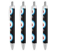 BHHJKK Diabetes Awareness Month Blue Ribbon Retractable Ballpoint Pen Writing Ballpoint Black Ink Ball Pens Gifts for Students Office Stationery Supplies