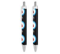 BHHJKK Diabetes Awareness Month Blue Ribbon Retractable Ballpoint Pen Writing Ballpoint Black Ink Ball Pens Gifts for Students Office Stationery Supplies