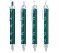 BHHJKK Diabetes Awareness Month Retractable Ballpoint Pen Writing Ballpoint Black Ink Ball Pens Gifts for Students Office Stationery Supplies