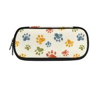 BHHJKK Dog Paws Pencil Case Large Pencil Pouch Stationery Pen Bag for Teen Girls Cute Pen Bag with Big Capacity Pen Holder for Kids