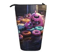 BHHJKK Donuts Telescopic Pencil Case Pencil Pouch Holder,Organizer Stationery Pen Case Box with Zipper