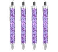 BHHJKK Epilepsy Awareness Day 2023 Retractable Ballpoint Pen Writing Ballpoint Black Ink Ball Pens Gifts for Students Office Stationery Supplies