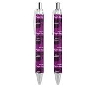 BHHJKK Epilepsy Awareness Day 2023 Retractable Ballpoint Pen Writing Ballpoint Black Ink Ball Pens Gifts for Students Office Stationery Supplies
