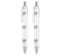 BHHJKK Epilepsy Awareness Month Purple Ribbon Retractable Ballpoint Pen Writing Ballpoint Black Ink Ball Pens Gifts for Students Office Stationery Supplies
