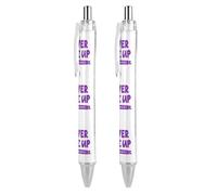 BHHJKK Epilepsy Awareness Month Retractable Ballpoint Pen Writing Ballpoint Black Ink Ball Pens Gifts for Students Office Stationery Supplies