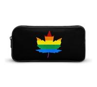 BHHJKK Gay Proud Maple LGBTQ Pencil Case Funny Pencil Bag High Capacity Storage Pouch Portable Pen Organizer