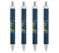 BHHJKK Happy Chanukah Holiday Ballpoint Pens Fine Point (0.5mm) Retractable Smooth Writing Pens Black Ink Gel Pens 2 PCS