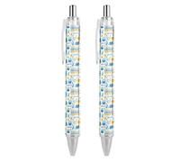 BHHJKK Happy Chanukah Holiday Ballpoint Pens Fine Point (0.5mm) Retractable Smooth Writing Pens Black Ink Gel Pens 1 PCS