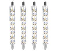 BHHJKK Happy Chanukah Holiday Ballpoint Pens Fine Point (0.5mm) Retractable Smooth Writing Pens Black Ink Gel Pens 1 PCS