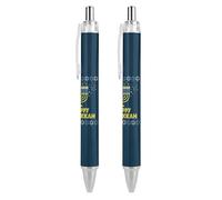 BHHJKK Happy Chanukah Holiday Ballpoint Pens Fine Point (0.5mm) Retractable Smooth Writing Pens Black Ink Gel Pens 2 PCS