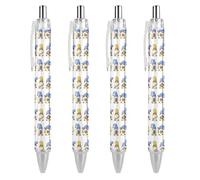 BHHJKK Happy Chanukah Holiday Retractable Ballpoint Pen Writing Ballpoint Black Ink Ball Pens Gifts for Students Office Stationery Supplies