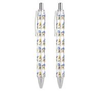 BHHJKK Happy Chanukah Holiday Retractable Ballpoint Pen Writing Ballpoint Black Ink Ball Pens Gifts for Students Office Stationery Supplies