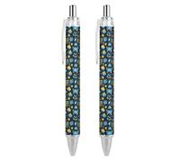 BHHJKK Happy Chanukah Holiday Retractable Ballpoint Pen Writing Ballpoint Black Ink Ball Pens Gifts for Students Office Stationery Supplies