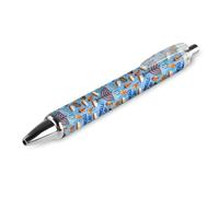 BHHJKK Happy Chanukah Holiday Retractable Ballpoint Pen Writing Ballpoint Black Ink Ball Pens Gifts for Students Office Stationery Supplies