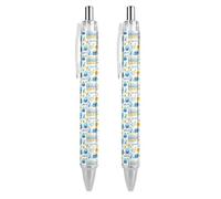 BHHJKK Happy Chanukah Holiday Retractable Ballpoint Pen Writing Ballpoint Black Ink Ball Pens Gifts for Students Office Stationery Supplies