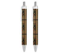 BHHJKK Happy Kwanzaa African American Heritage Festival Ballpoint Pen Retractable Writing Ball Pens Office Supplies Gifts for Women Men
