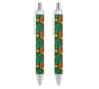 BHHJKK Happy Kwanzaa African American Heritage Festival Retractable Ballpoint Pen Writing Ballpoint Black Ink Ball Pens Gifts for Students Office Stationery Supplies