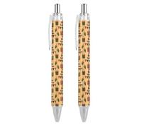 BHHJKK Happy Kwanzaa African American Heritage Festival Retractable Ballpoint Pen Writing Ballpoint Black Ink Ball Pens Gifts for Students Office Stationery Supplies