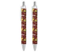 BHHJKK Happy Kwanzaa African American Heritage Festival Retractable Ballpoint Pen Writing Ballpoint Black Ink Ball Pens Gifts for Students Office Stationery Supplies