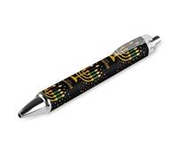 BHHJKK Happy Kwanzaa African Heritage Holiday Retractable Ballpoint Pen Writing Ballpoint Black Ink Ball Pens Gifts for Students Office Stationery Supplies