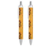 BHHJKK Happy Kwanzaa African Heritage Holiday Retractable Ballpoint Pen Writing Ballpoint Black Ink Ball Pens Gifts for Students Office Stationery Supplies
