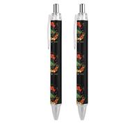 BHHJKK Happy Kwanzaa Retractable Ballpoint Pen Writing Ballpoint Black Ink Ball Pens Gifts for Students Office Stationery Supplies