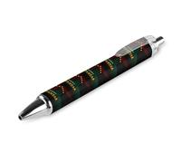BHHJKK Happy Kwanzaa Retractable Ballpoint Pen Writing Ballpoint Black Ink Ball Pens Gifts for Students Office Stationery Supplies