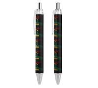 BHHJKK Happy Kwanzaa Retractable Ballpoint Pen Writing Ballpoint Black Ink Ball Pens Gifts for Students Office Stationery Supplies