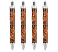 BHHJKK Happy Kwanzaa Retractable Ballpoint Pen Writing Ballpoint Black Ink Ball Pens Gifts for Students Office Stationery Supplies