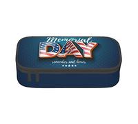 BHHJKK Happy Memorial Day 2023 Remember&Honor Pencil Case Large Capacity Pencil Box Pouch Cute Stationary for Women Men Adult