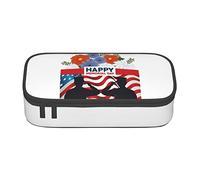 BHHJKK Happy Memorial Day 2023 Remember&Honor Pencil Case Large Capacity Pencil Box Pouch Cute Stationary for Women Men Adult