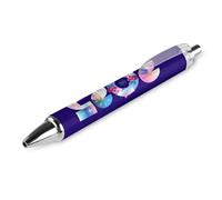 BHHJKK Happy New Year 2025 Retractable Ballpoint Pen Portable Black Ink Ball Pen Work Pens for Office Stationery Supplies Gifts,4 PCS