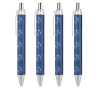 BHHJKK Happy New Year 2025 Retractable Ballpoint Pen Writing Ballpoint Black Ink Ball Pens Gifts for Students Office Stationery Supplies