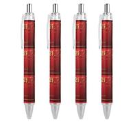 BHHJKK Happy New Year 2025 Retractable Ballpoint Pen Writing Ballpoint Black Ink Ball Pens Gifts for Students Office Stationery Supplies