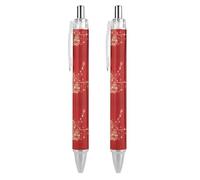 BHHJKK Happy New Year 2025 Retractable Ballpoint Pen Writing Ballpoint Black Ink Ball Pens Gifts for Students Office Stationery Supplies