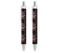BHHJKK Happy New Year 2025 Retractable Ballpoint Pen Writing Ballpoint Black Ink Ball Pens Gifts for Students Office Stationery Supplies