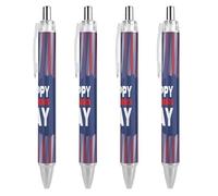 BHHJKK Happy President's Day Ballpoint Pens Fine Point (0.5mm) Retractable Smooth Writing Pens Black Ink Gel Pens 2 PCS