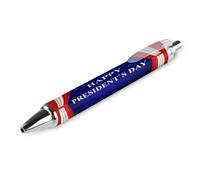 BHHJKK Happy President's Day Ballpoint Pens Fine Point (0.5mm) Retractable Smooth Writing Pens Black Ink Gel Pens 2 PCS