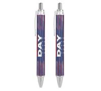 BHHJKK Happy President's Day Ballpoint Pens Fine Point (0.5mm) Retractable Smooth Writing Pens Black Ink Gel Pens 2 PCS