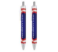 BHHJKK Happy President's Day Ballpoint Pens Fine Point (0.5mm) Retractable Smooth Writing Pens Black Ink Gel Pens 2 PCS