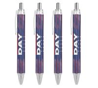 BHHJKK Happy President's Day Ballpoint Pens Fine Point (0.5mm) Retractable Smooth Writing Pens Black Ink Gel Pens 2 PCS