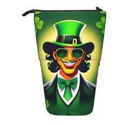 BHHJKK Happy St Patrick's Day Telescopic Pencil Case Pencil Pouch Holder,Organizer Stationery Pen Case Box with Zipper