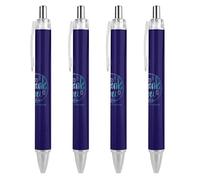 BHHJKK HappyAppreciation Week Day 2023 Ballpoint Pens Fine Point (0.5mm) Retractable Smooth Writing Pens Black Ink Gel Pens 2 PCS
