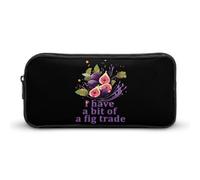 BHHJKK I Have A Bit of A Fig Trade Pencil Case Large Pencil Pouch Pen Bag Zip Pen Organizer Makeup Bag for Women Men