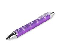 BHHJKK I Wear Purple For Pancreatic Cancer Awareness Retractable Ballpoint Pen Writing Ballpoint Black Ink Ball Pens Gifts for Students Office Stationery Supplies