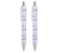 BHHJKK I Wear Purple For Pancreatic Cancer Awareness Retractable Ballpoint Pen Writing Ballpoint Black Ink Ball Pens Gifts for Students Office Stationery Supplies