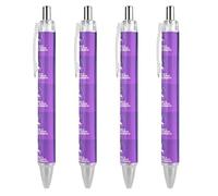 BHHJKK I Wear Purple For Pancreatic Cancer Awareness Retractable Ballpoint Pen Writing Ballpoint Black Ink Ball Pens Gifts for Students Office Stationery Supplies
